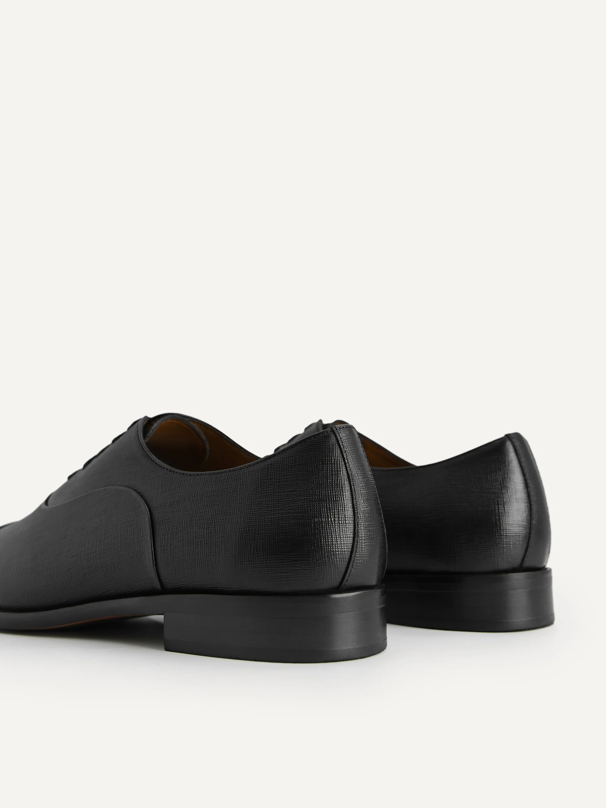 Textured Leather Oxford Shoes - Image 11