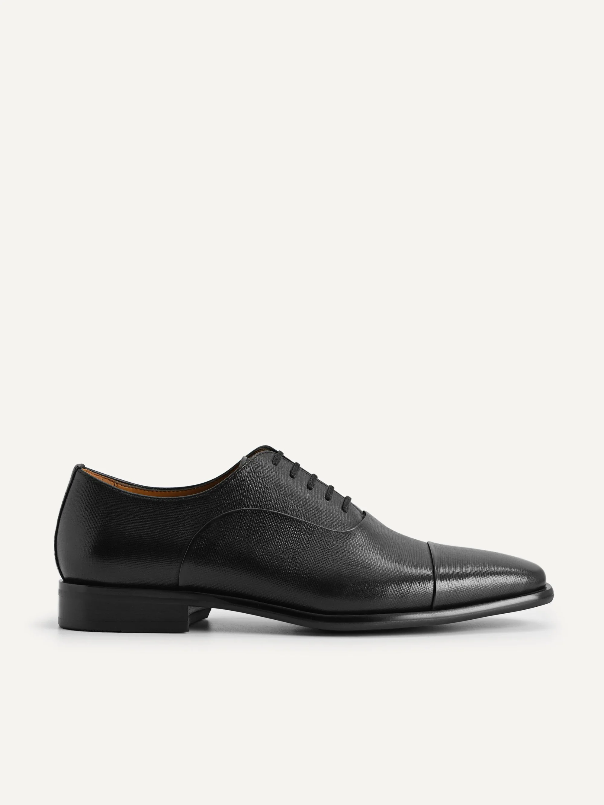 Textured Leather Oxford Shoes - Image 7