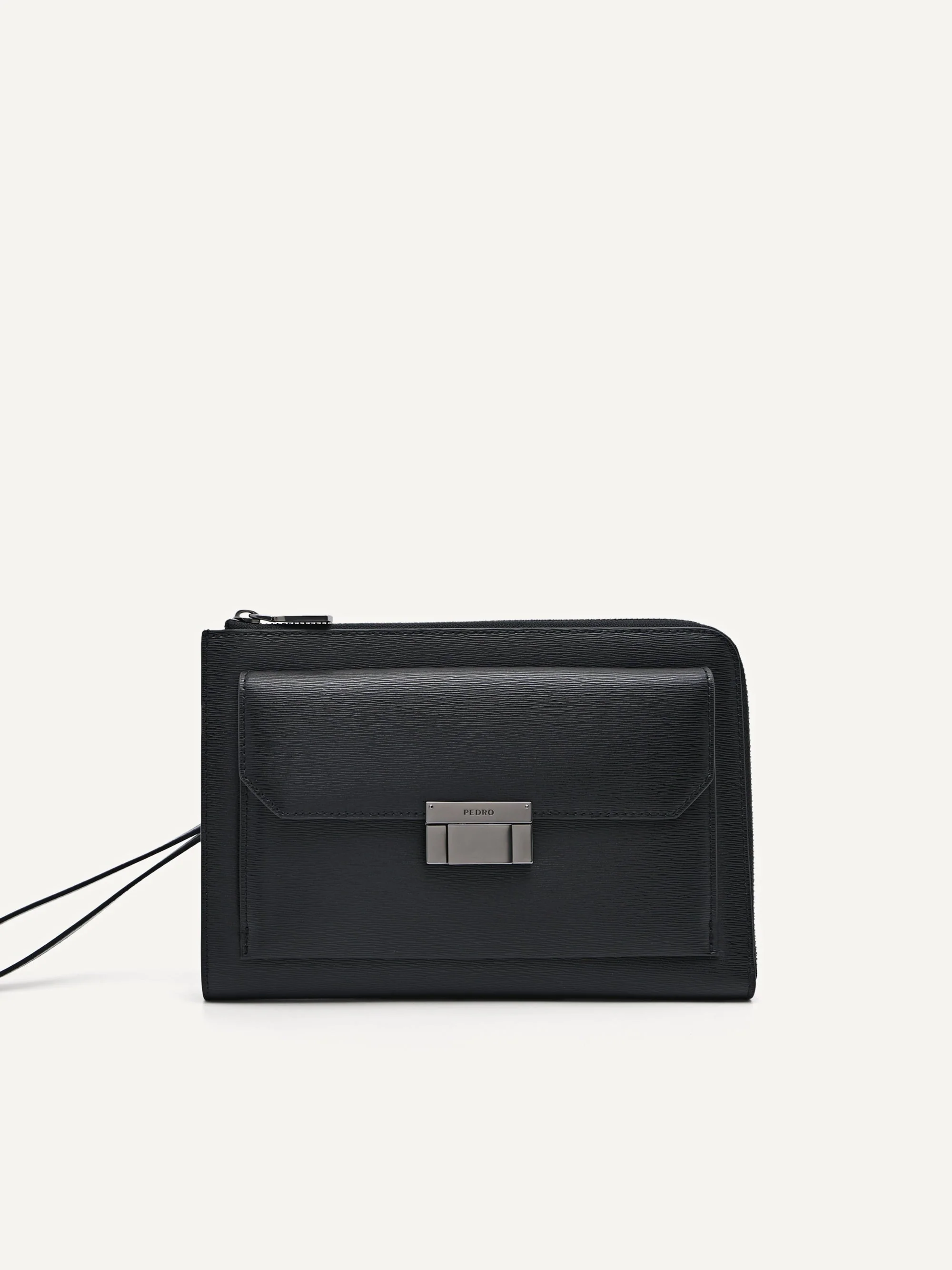 Small Leather Clutch Bag - Image 7