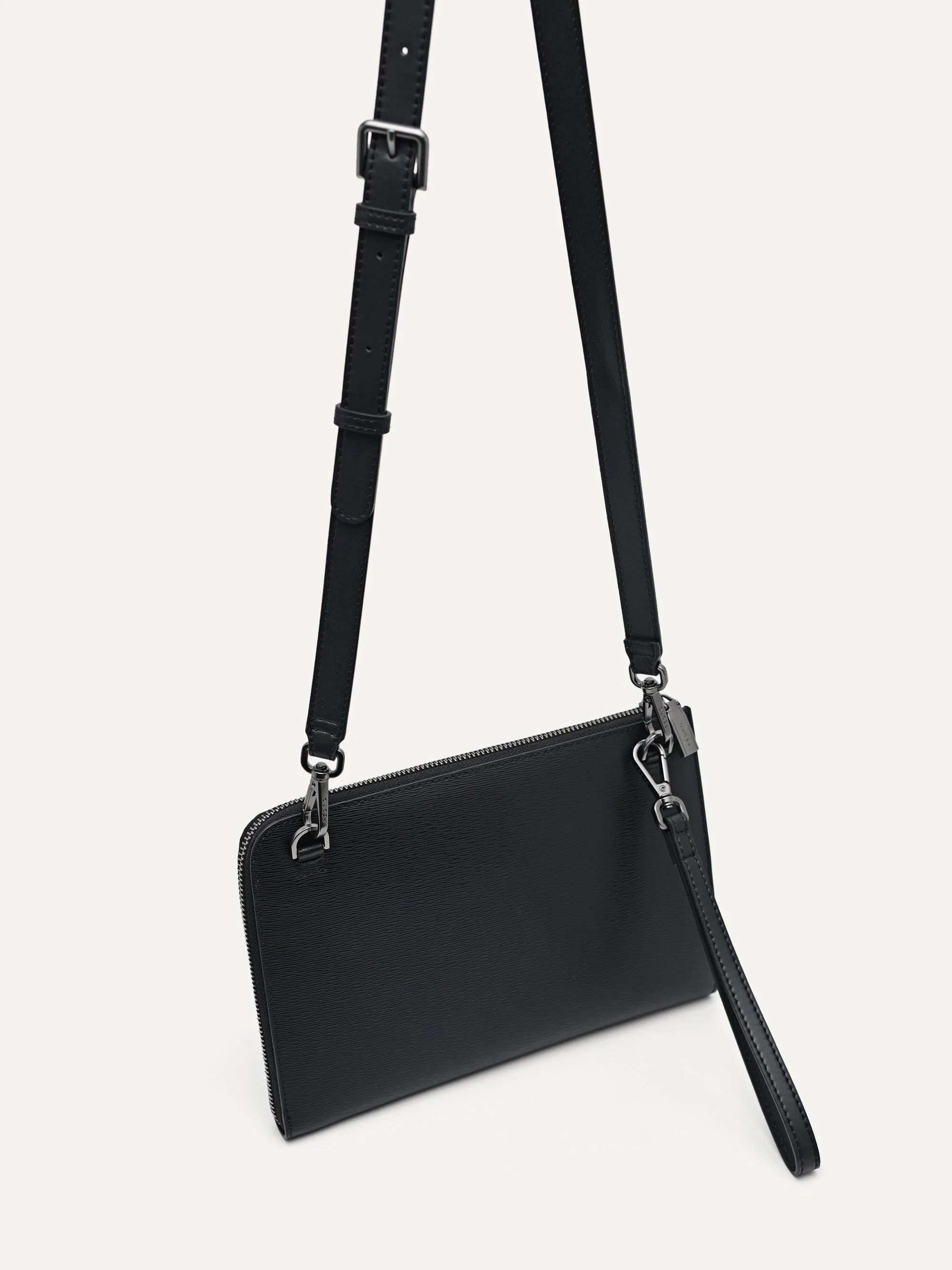 Small Leather Clutch Bag - Image 9