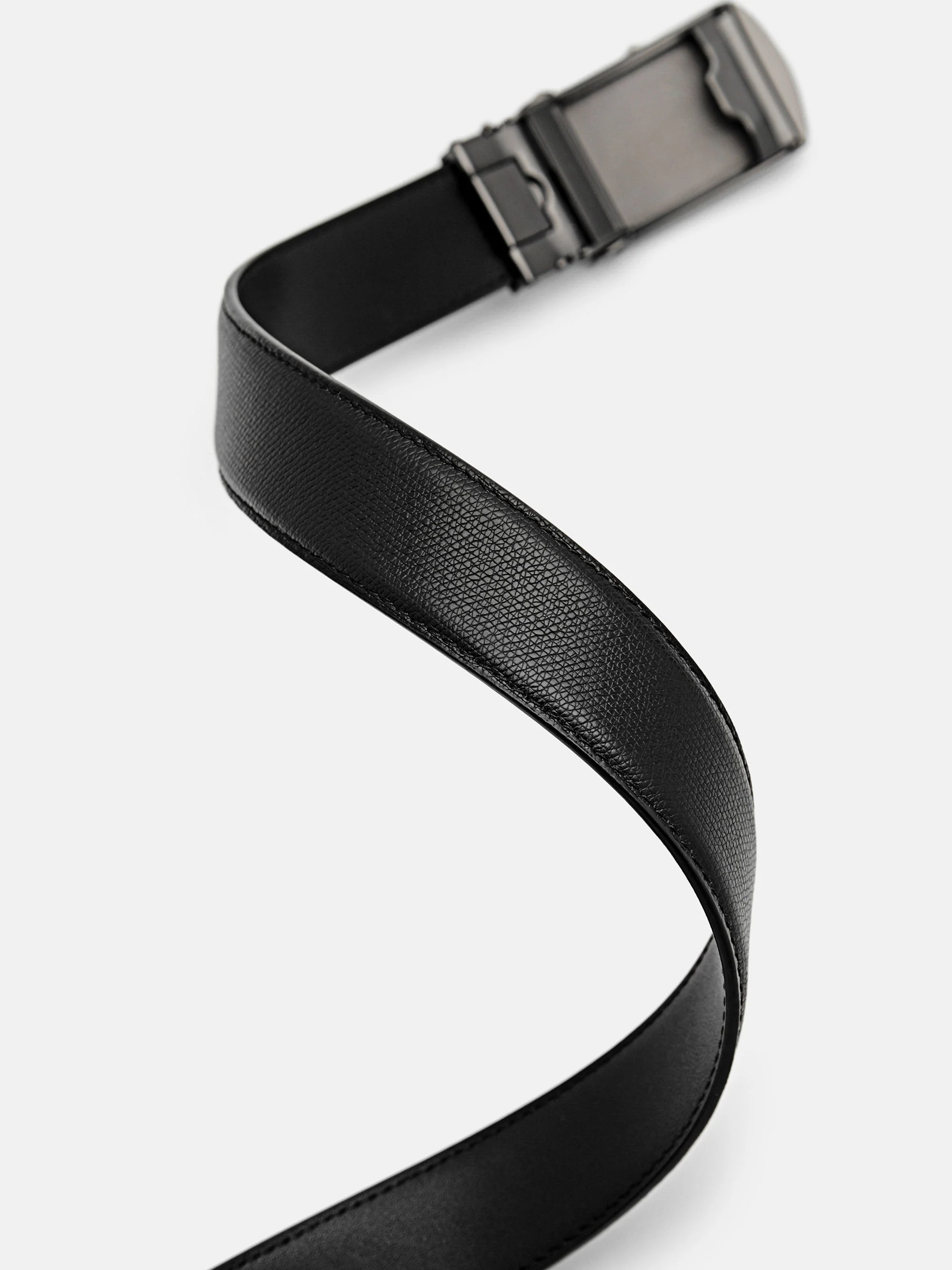 Embossed Leather Automatic Belt - Image 3