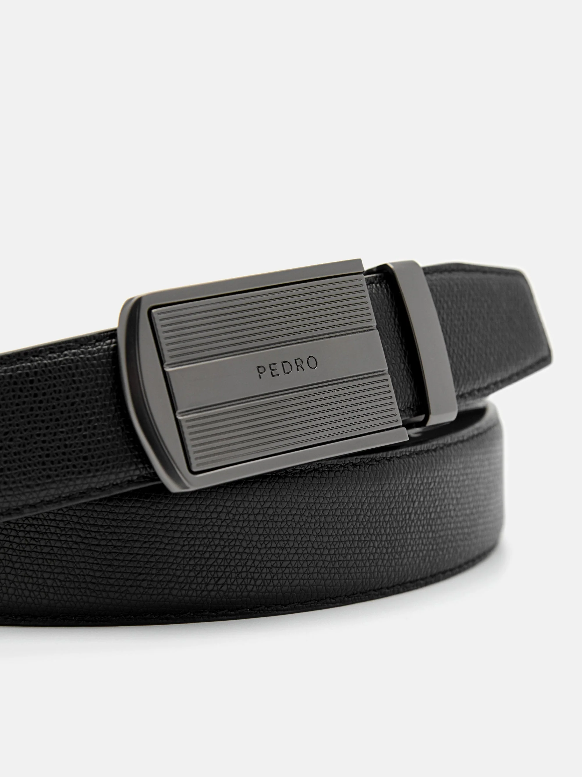 Embossed Leather Automatic Belt - Image 4
