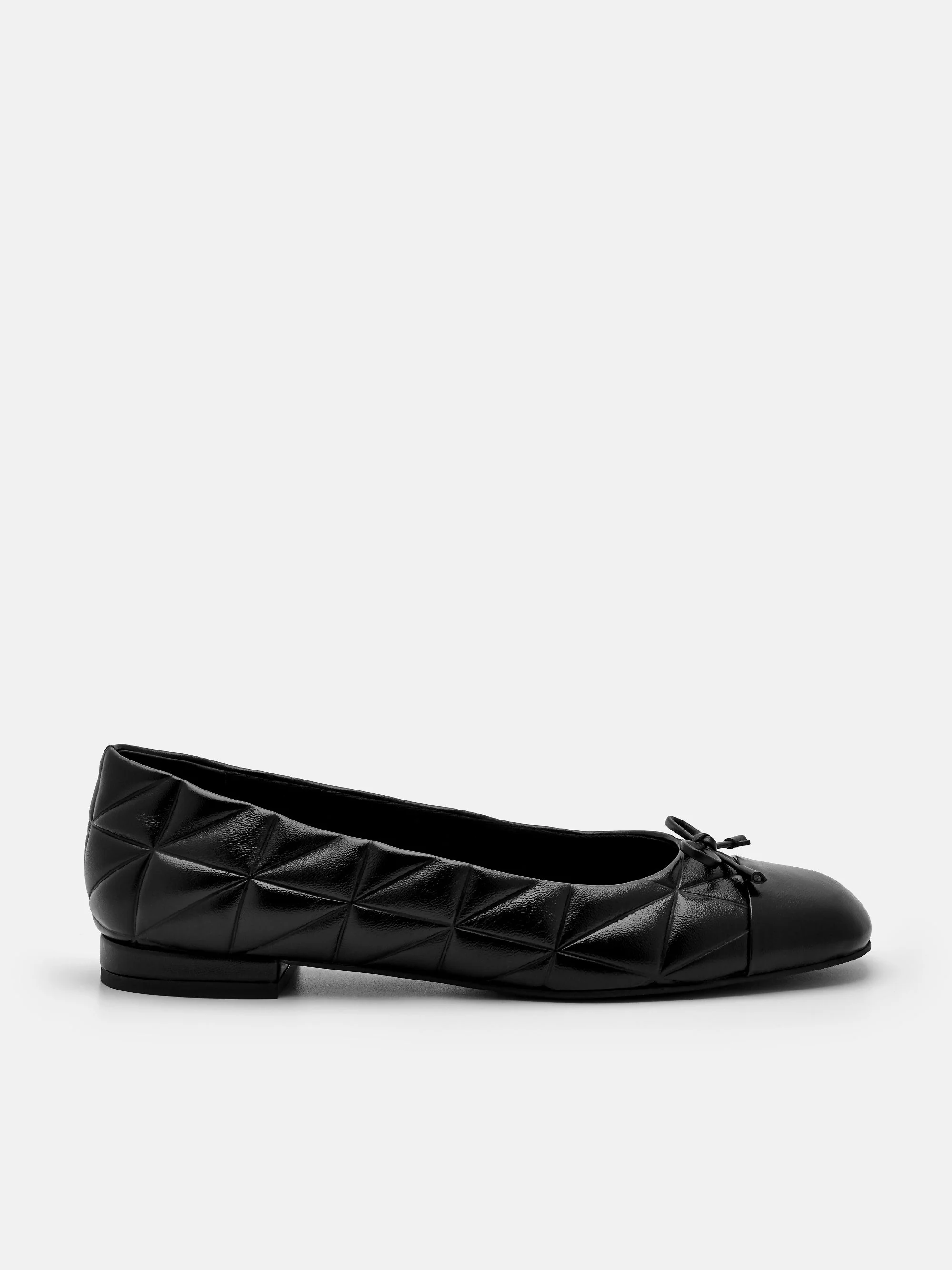 Kayla Leather Ballerina Flats in Pixel - Image 6