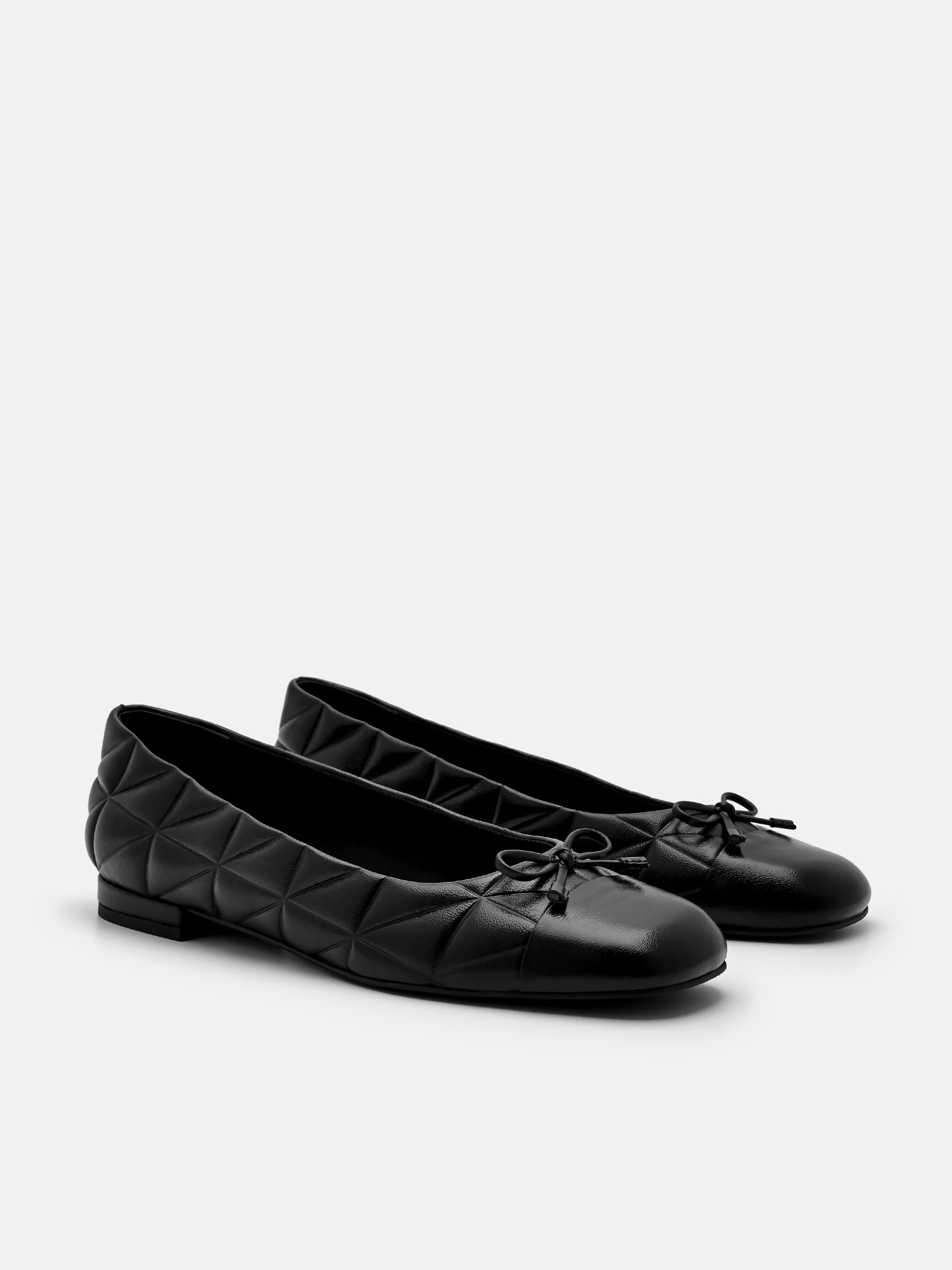 Kayla Leather Ballerina Flats in Pixel - Image 7