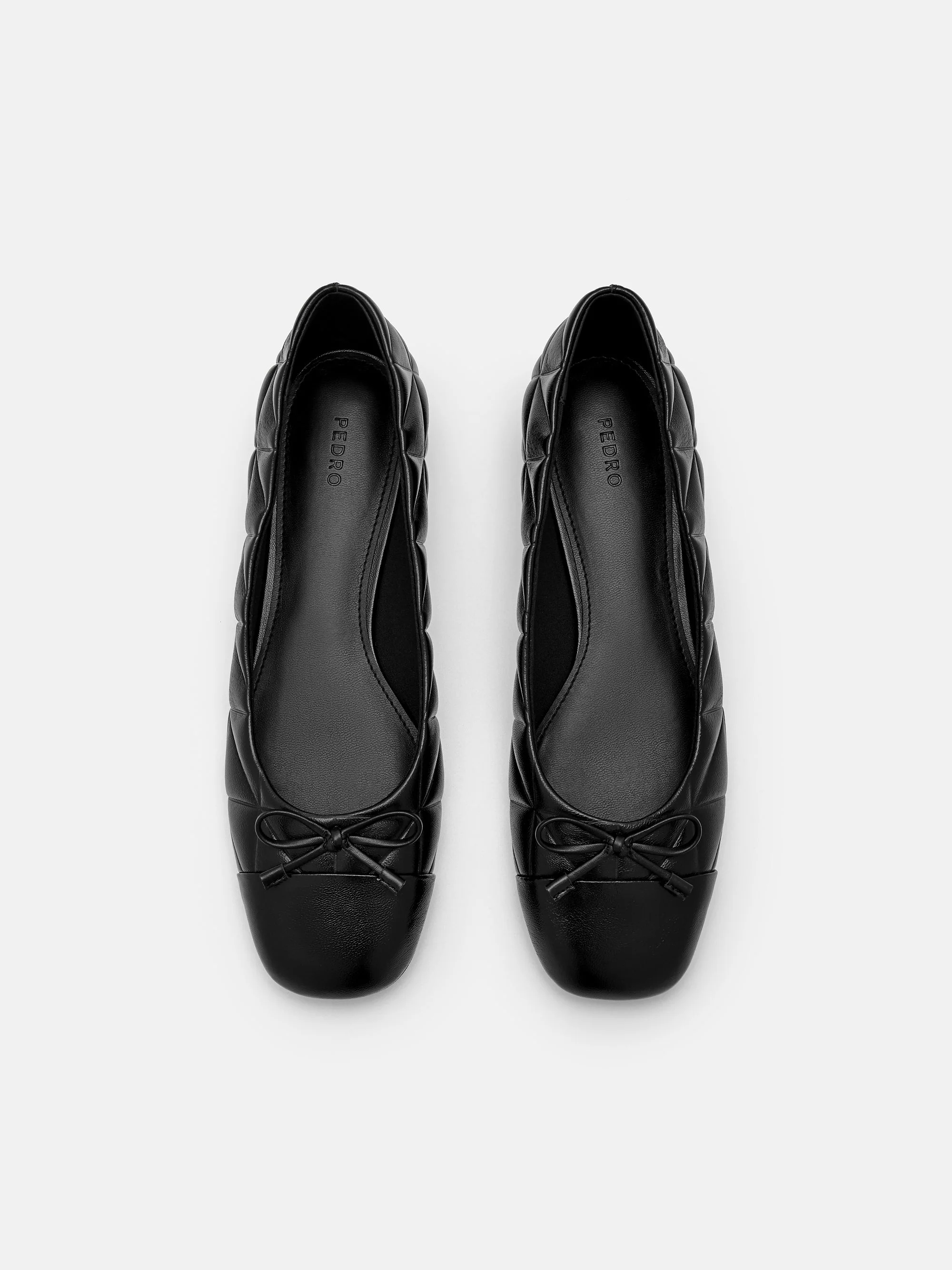 Kayla Leather Ballerina Flats in Pixel - Image 9